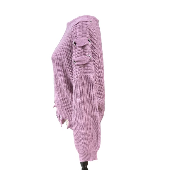 LUV NYC Purple‎ Sweater Size XL - Picture 3 of 7